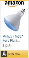 Houseplant growing light bulb on Amazon.com